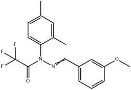 2,2,2-Trifluoroacetic acid 1-(2,4-DiMethylphenyl)-2-[(3-Methoxyphenyl)Methylene]hydrazide] structure