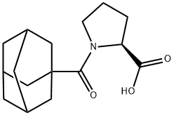 1-(1-Adamantylcarbonyl) proline structure